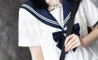 语画界 – 打开乔漫妮mina的水手服原图，仿佛瞬间成为了海洋里的迷人水手！
